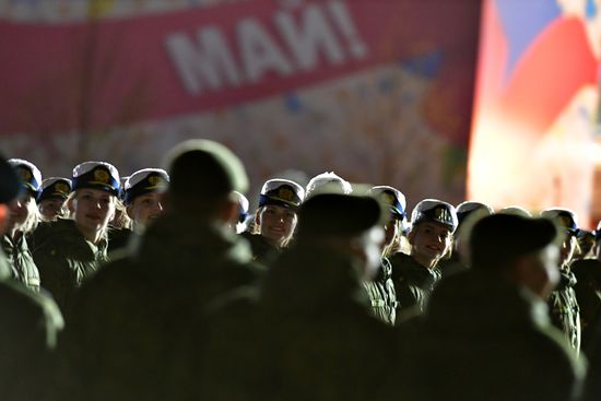 Ночная репетиция парада Победы