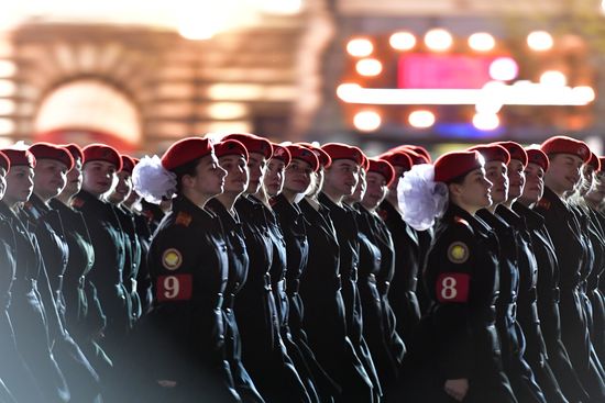 Ночная репетиция парада Победы