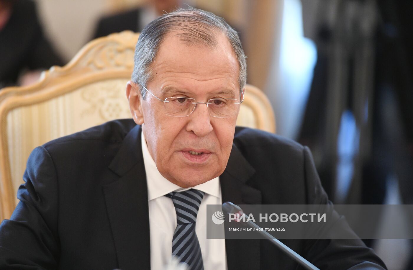 Встреча глав МИД РФ и Кабо-Верде С. Лаврова и Л. Ф. Тавареша