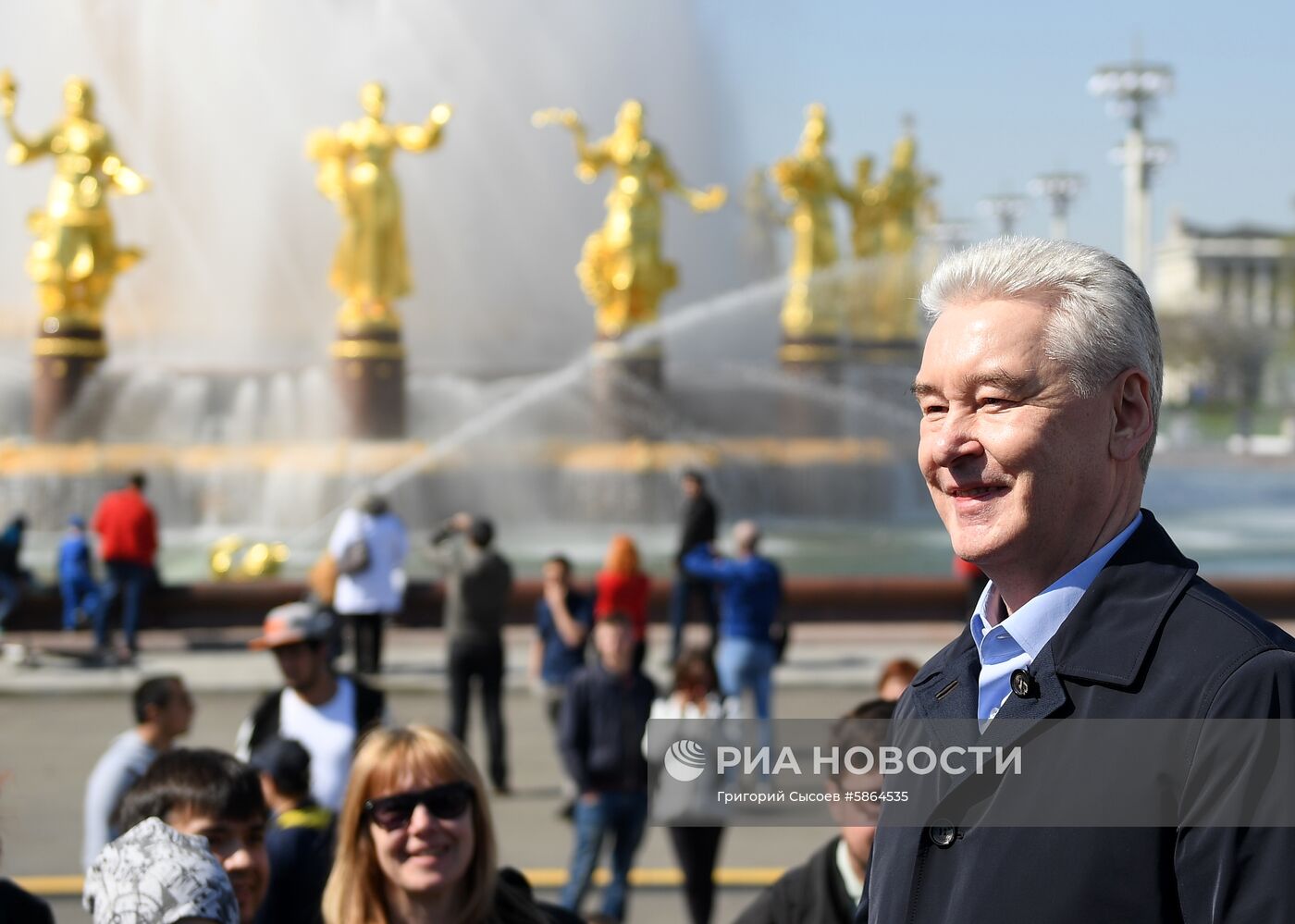 Открытие сезона фонтанов в Москве