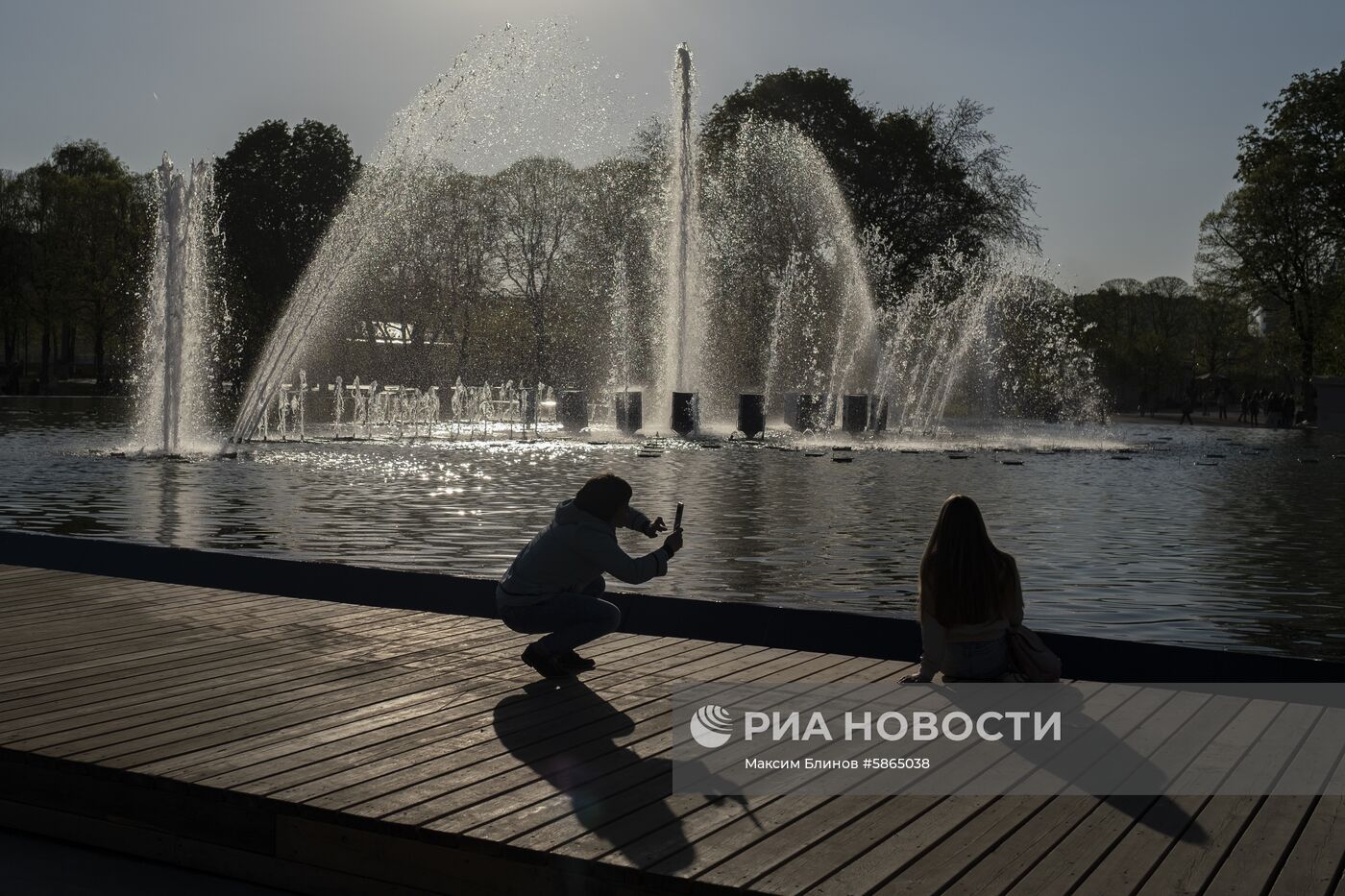 Открытие сезона фонтанов в Москве