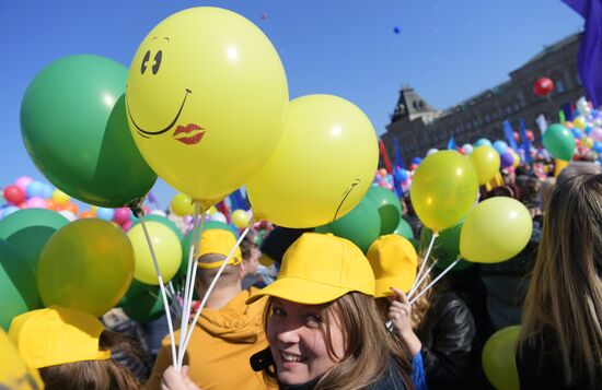 Первомайская демонстрация на Красной площади