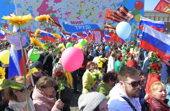 Первомайская демонстрация на Красной площади