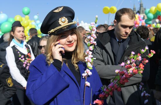 Первомайская демонстрация на Красной площади