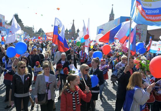 Первомайская демонстрация на Красной площади