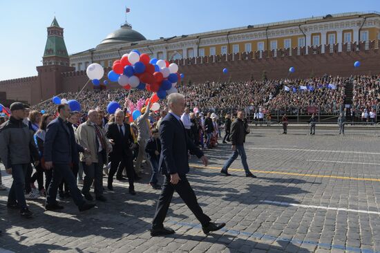 Первомайская демонстрация на Красной площади