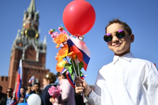 Первомайская демонстрация на Красной площади