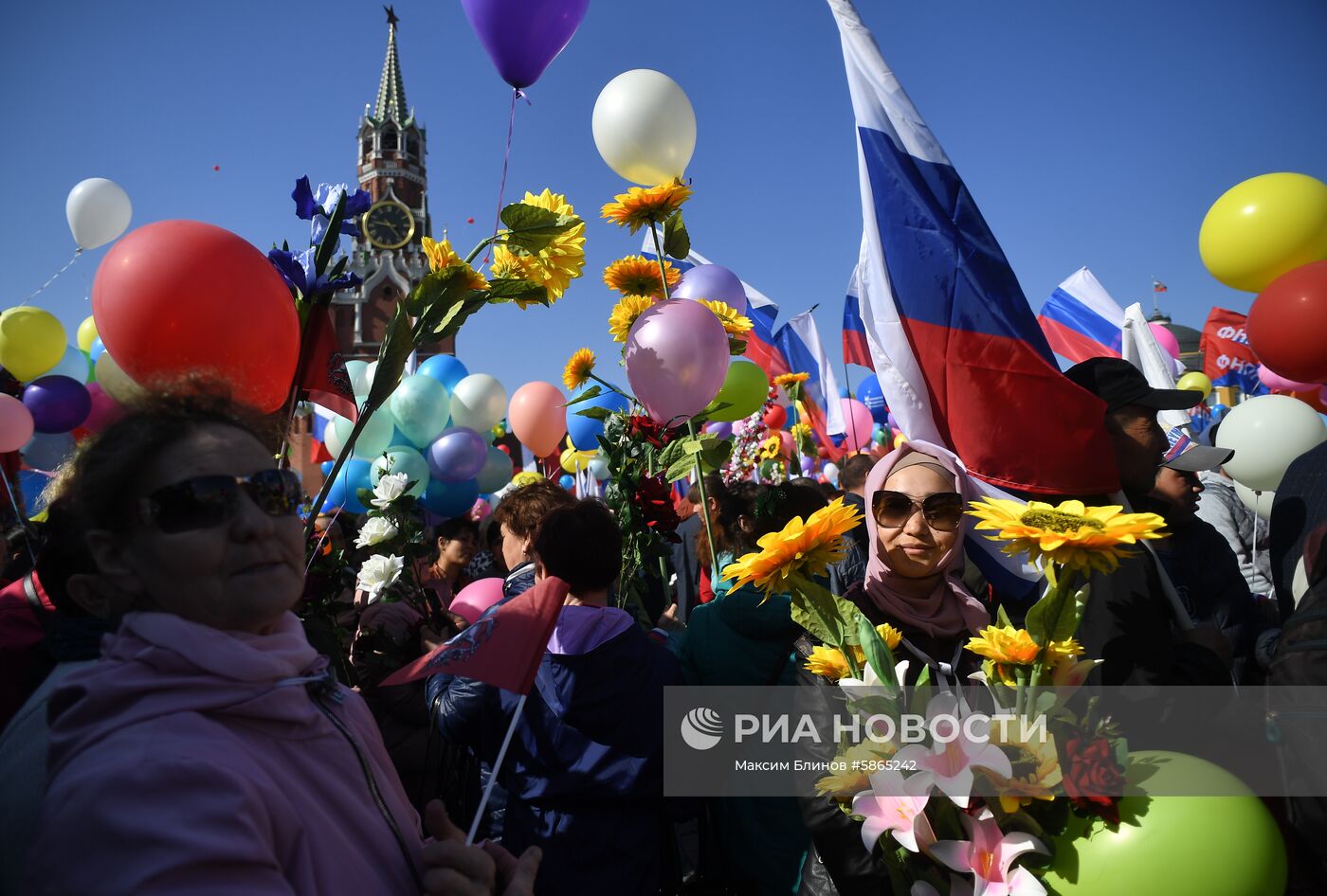 Первомайская демонстрация на Красной площади