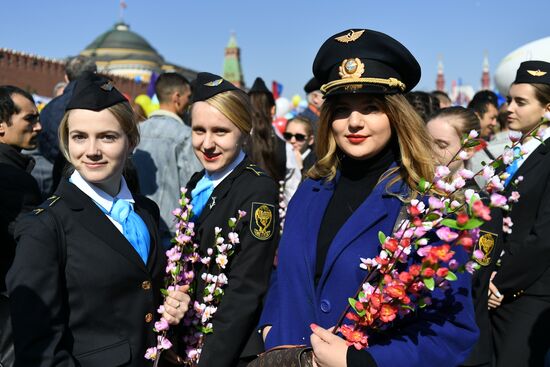 Первомайская демонстрация на Красной площади