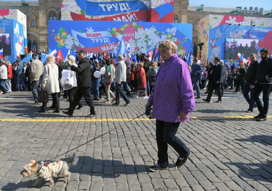 Первомайская демонстрация на Красной площади