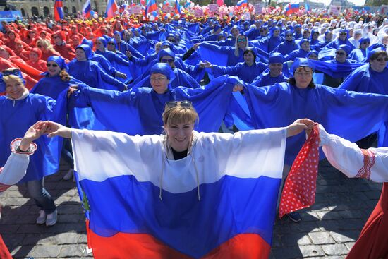 Первомайская демонстрация на Красной площади