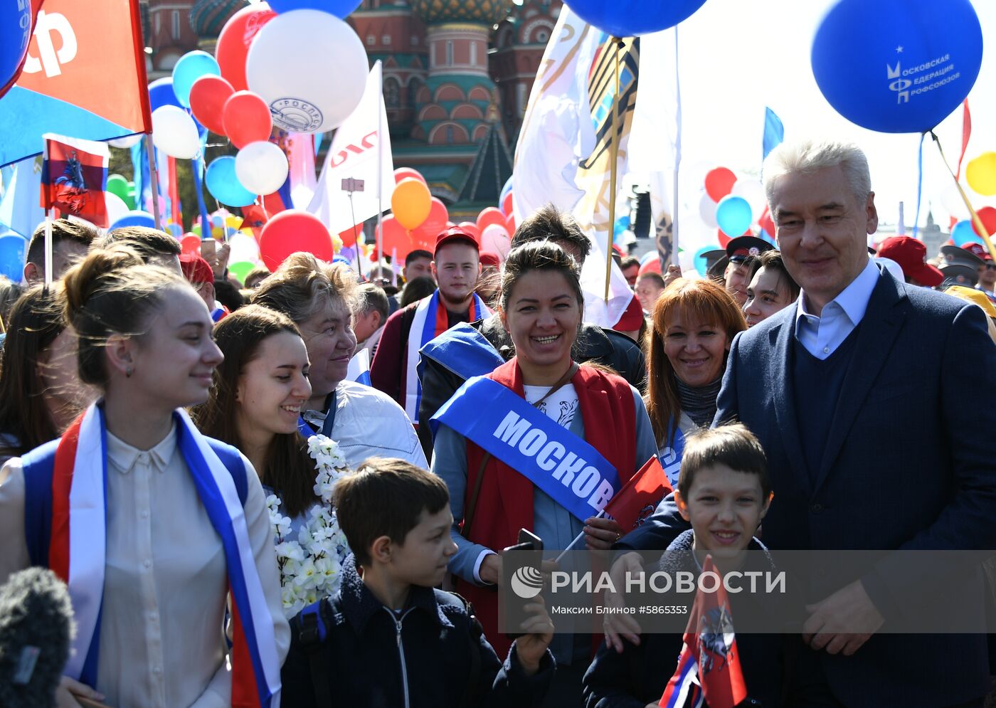 Первомайская демонстрация на Красной площади