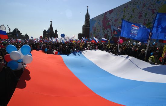 Первомайская демонстрация на Красной площади