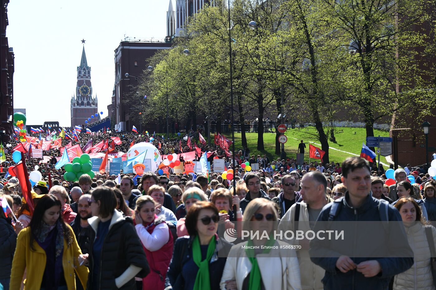 Первомайская демонстрация на Красной площади