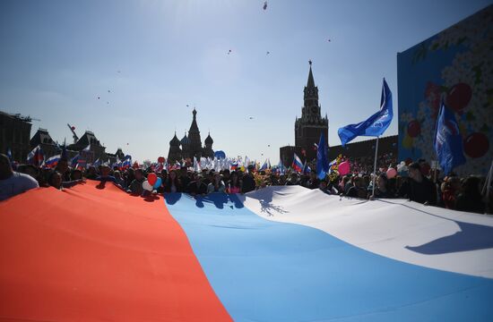 Первомайская демонстрация на Красной площади