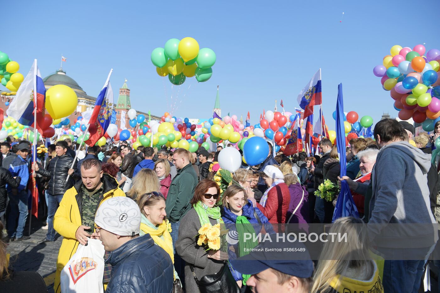 Первомайская демонстрация на Красной площади