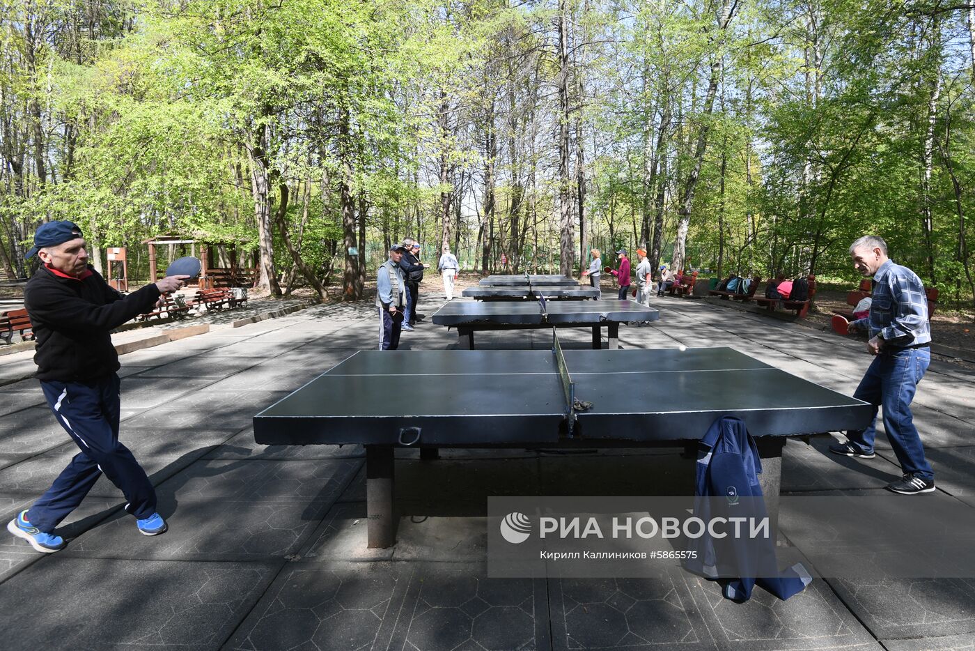 Отдых горожан в парках Москвы 