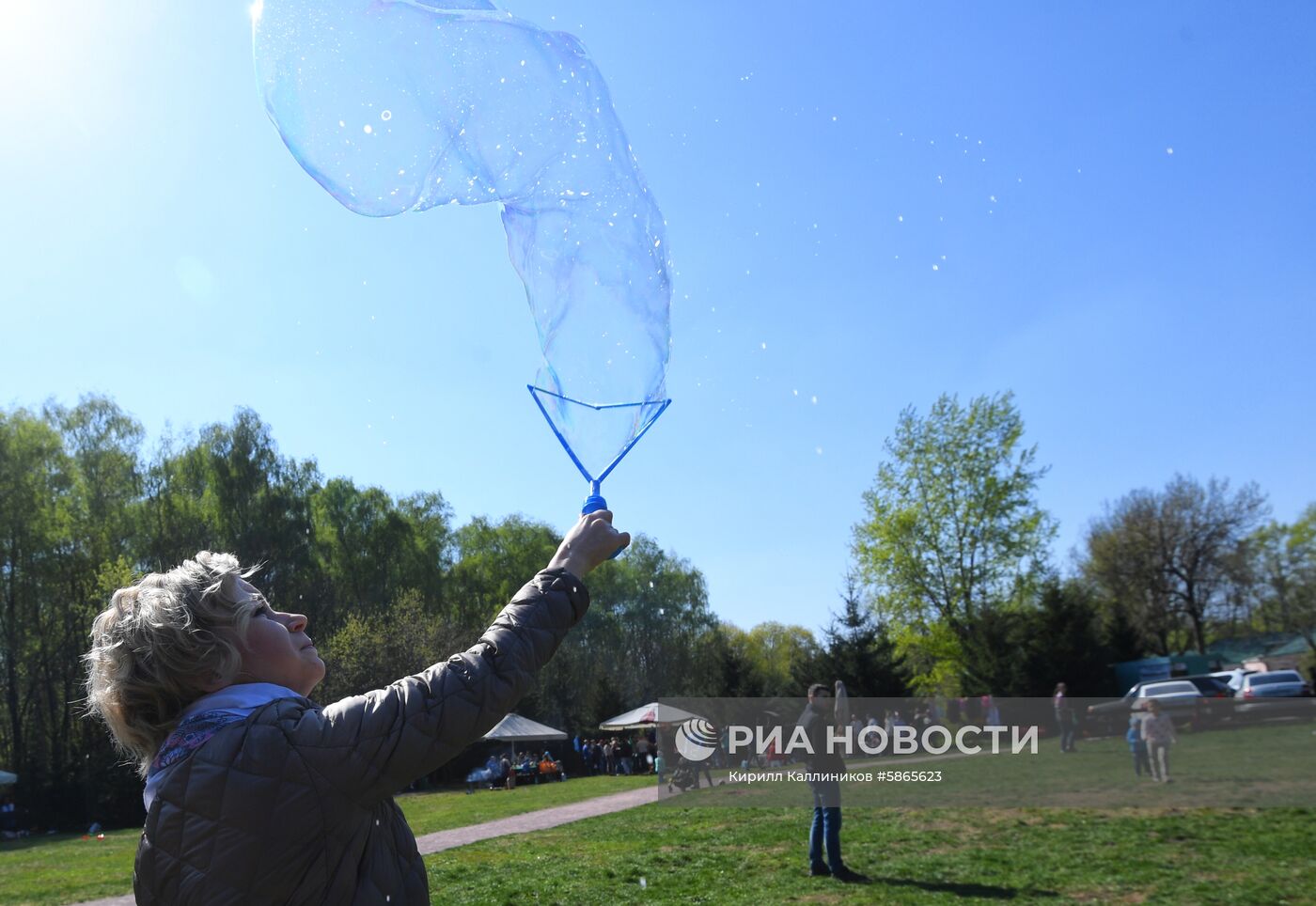 Отдых горожан в парках Москвы 