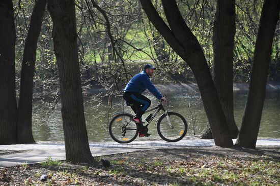 Отдых горожан в парках Москвы 