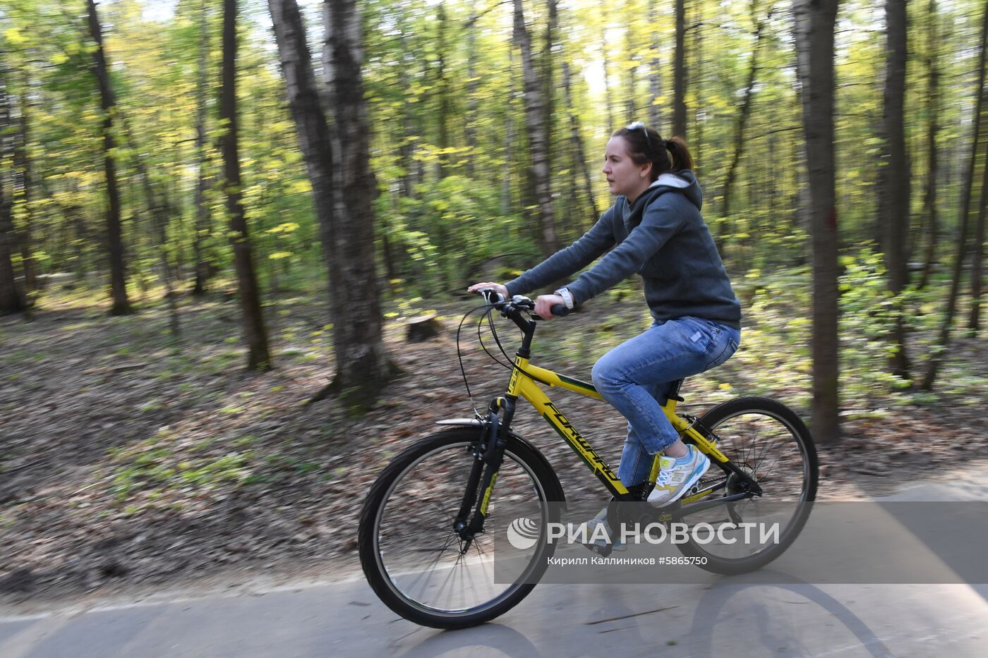 Отдых горожан в парках Москвы 