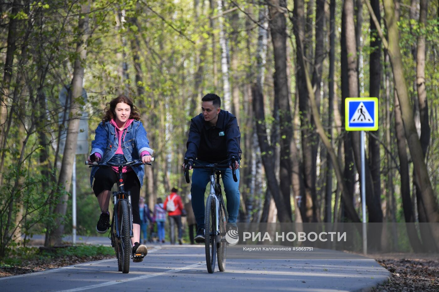 Отдых горожан в парках Москвы 