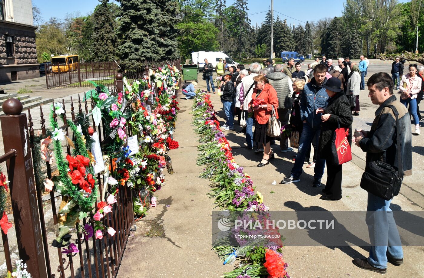 Траурные мероприятия в Одессе в память о событиях 2 мая 2014 года 