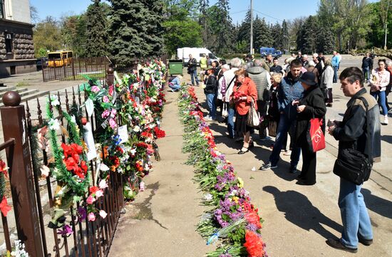 Траурные мероприятия в Одессе в память о событиях 2 мая 2014 года 