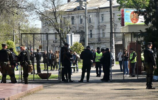 Траурные мероприятия в Одессе в память о событиях 2 мая 2014 года 