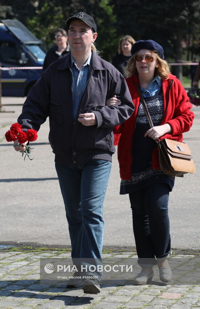 Траурные мероприятия в Одессе в память о событиях 2 мая 2014 года