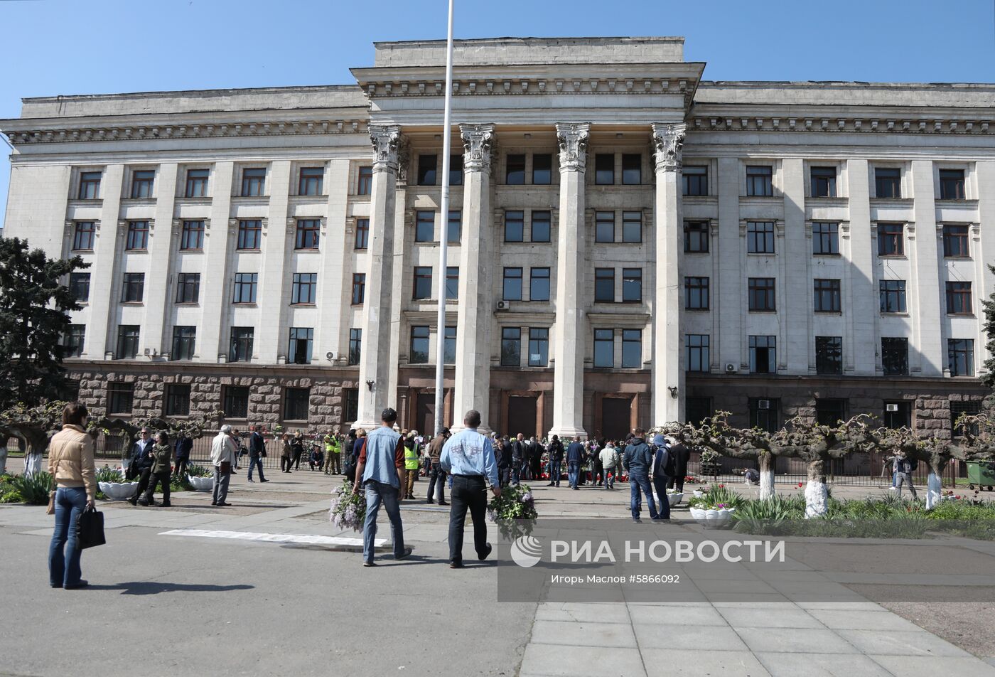 Траурные мероприятия в Одессе в память о событиях 2 мая 2014 года