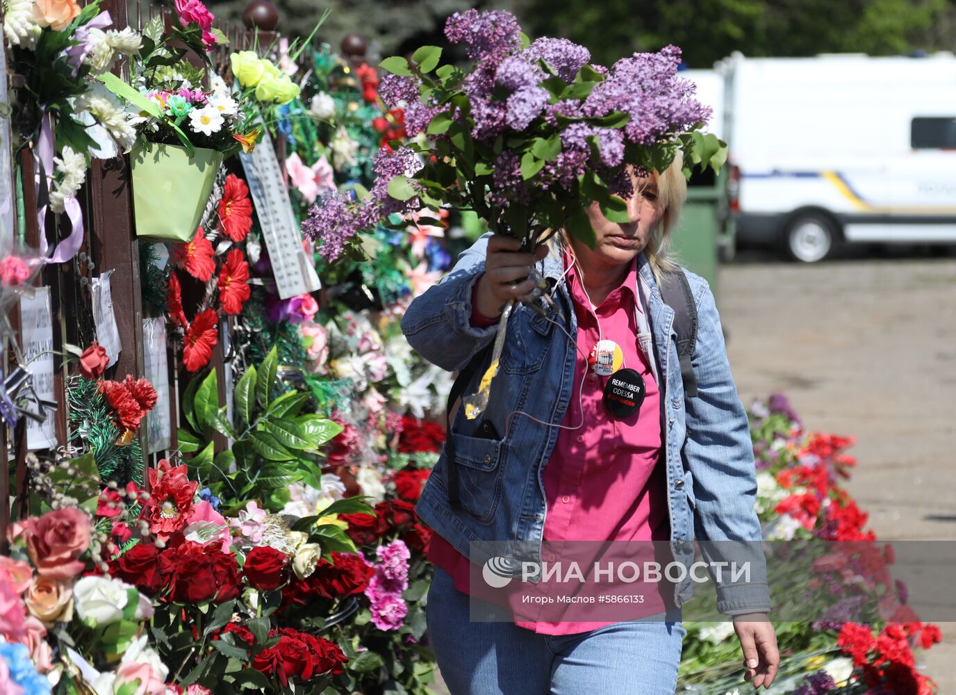 Траурные мероприятия в Одессе в память о событиях 2 мая 2014 года