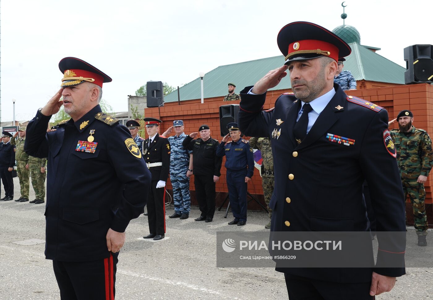 Репетиция парада Победы в Грозном