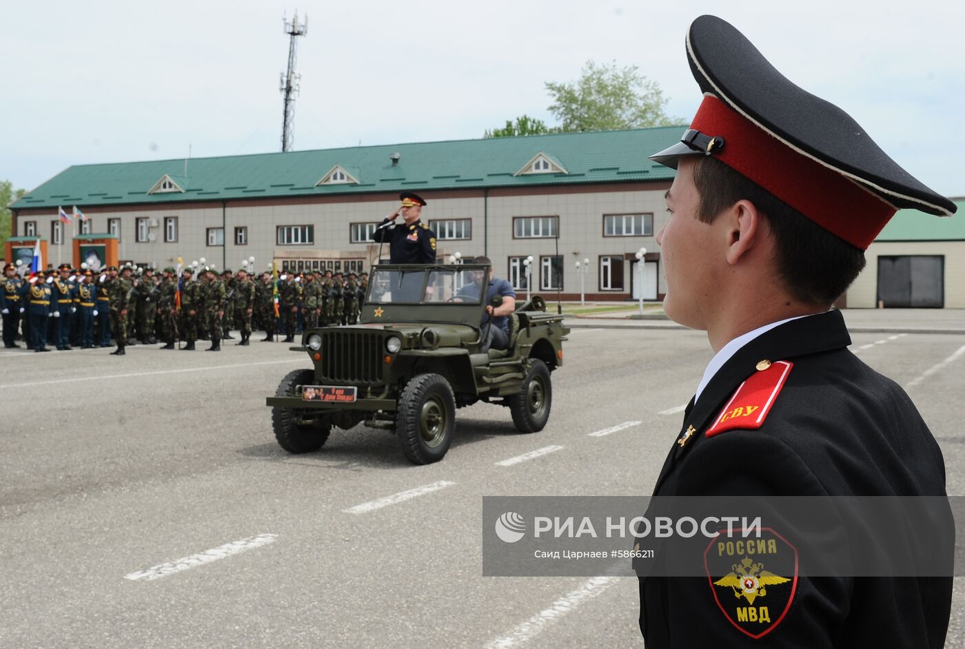 Репетиция парада Победы в Грозном