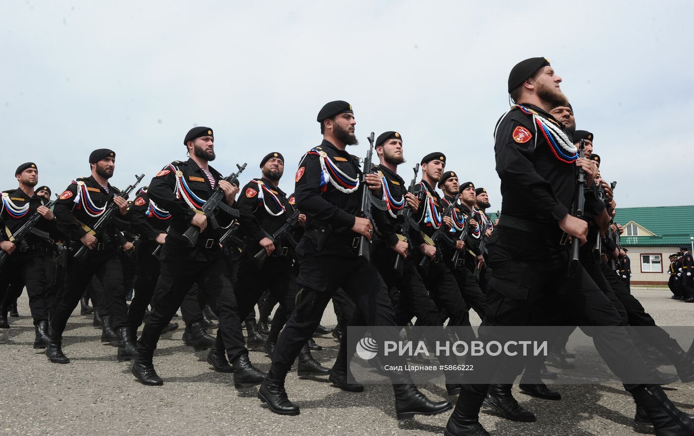 Репетиция парада Победы в Грозном