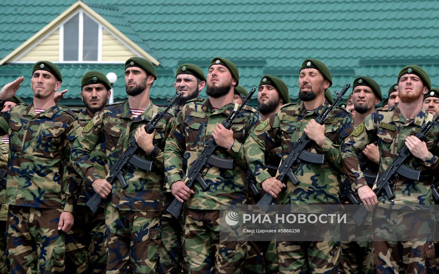 Репетиция парада Победы в Грозном