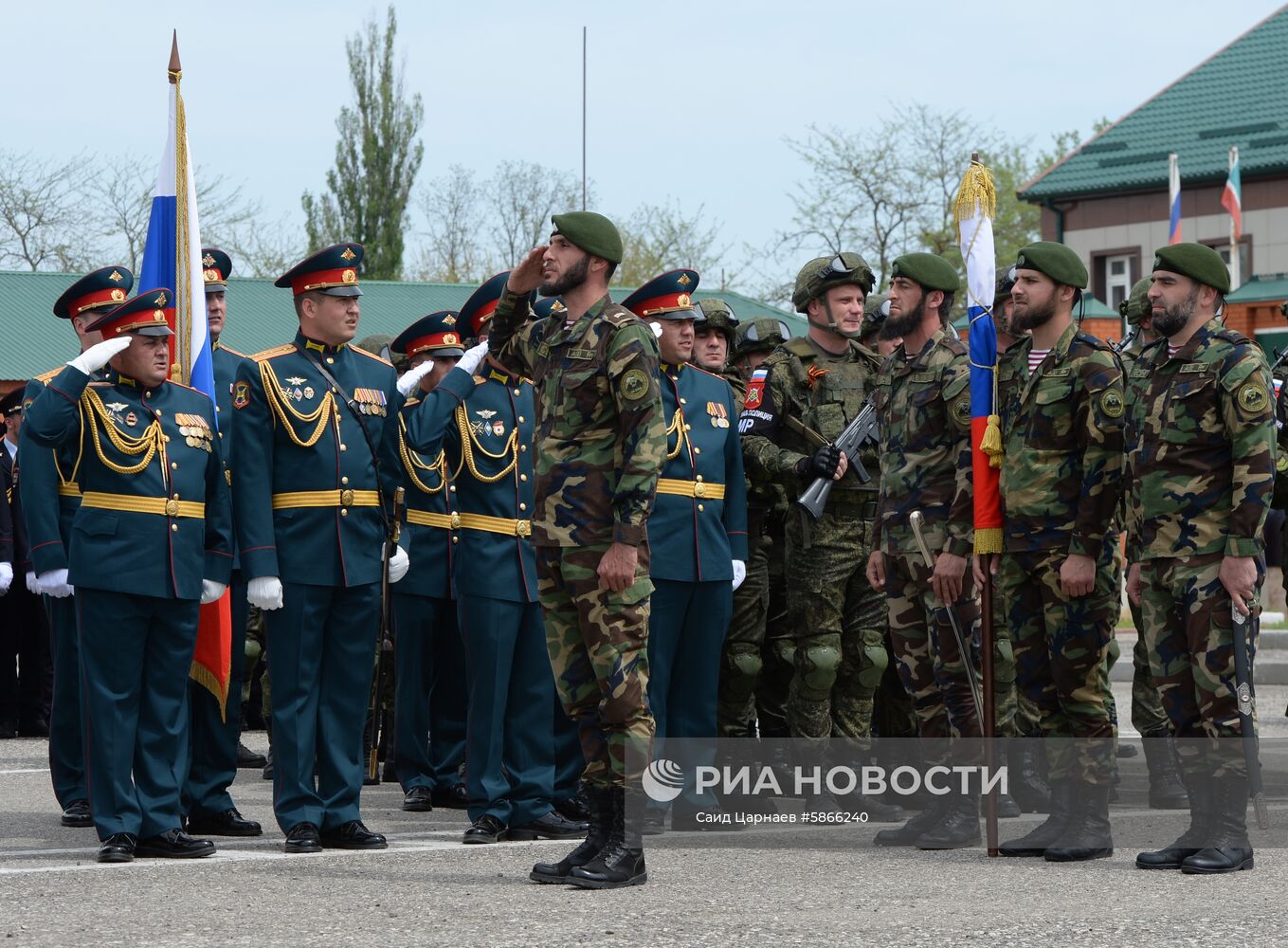 Репетиция парада Победы в Грозном