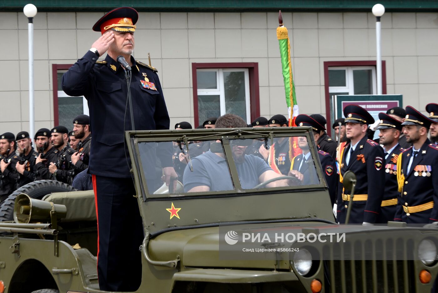 Репетиция парада Победы в Грозном