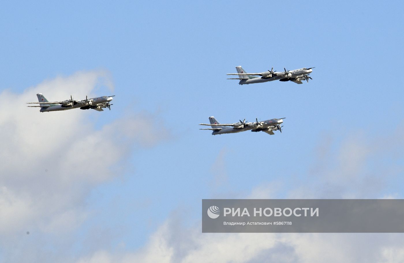 Репетиция воздушной части парада Победы в Москве