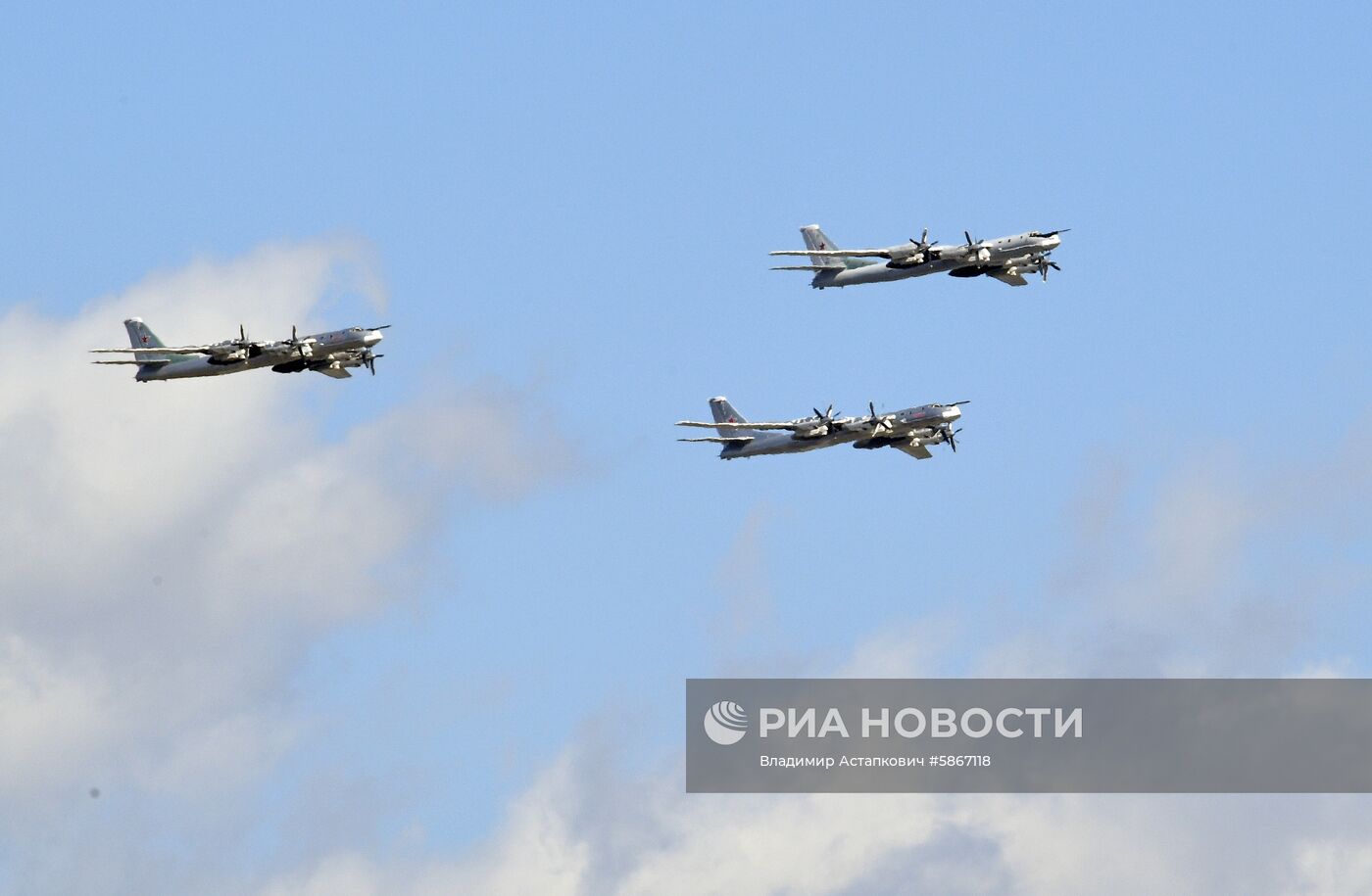 Репетиция воздушной части парада Победы в Москве