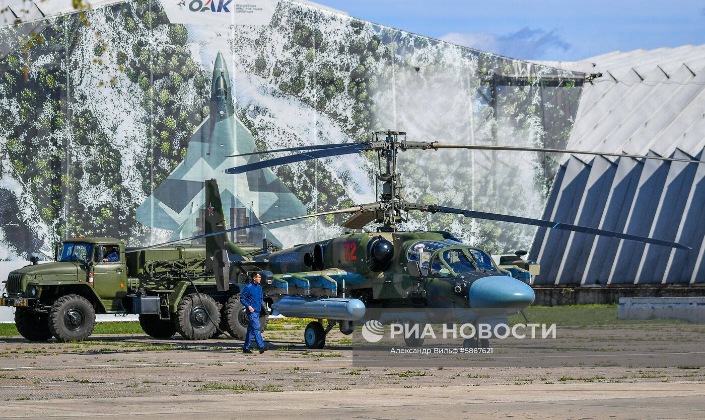 Репетиция воздушной части парада Победы в Москве