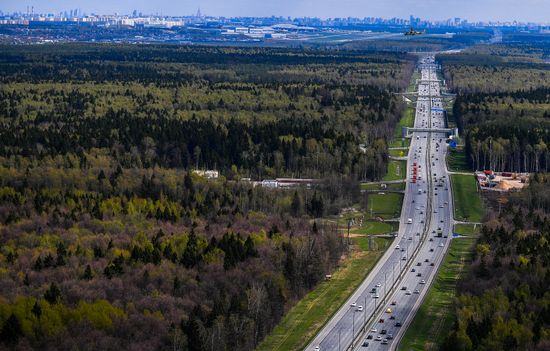 Репетиция воздушной части парада Победы в Москве