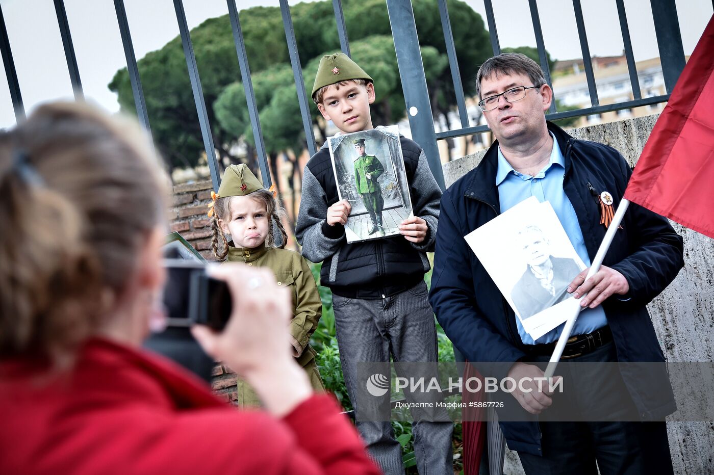 Акция "Бессмертный полк" в Риме