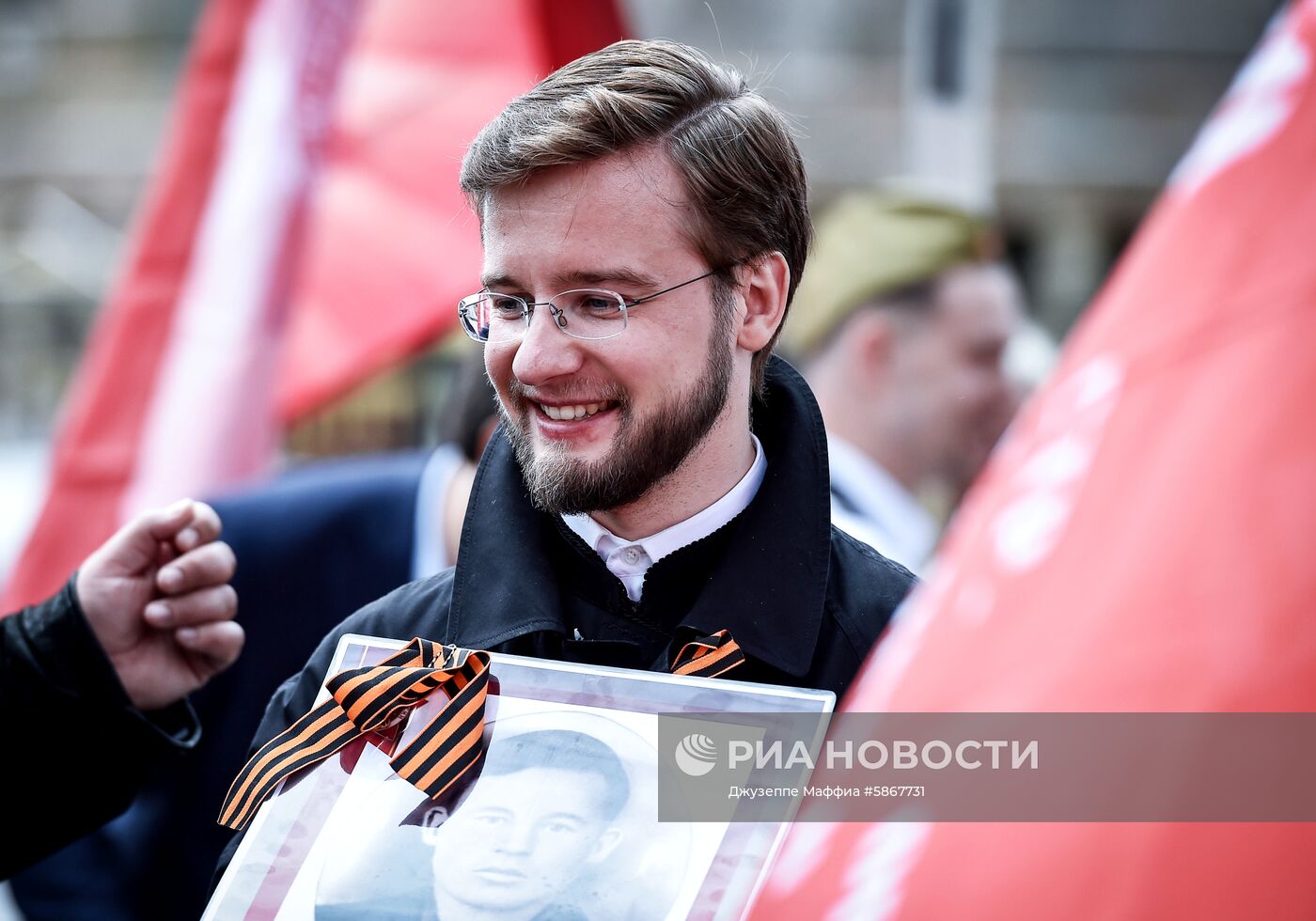 Акция "Бессмертный полк" в Риме