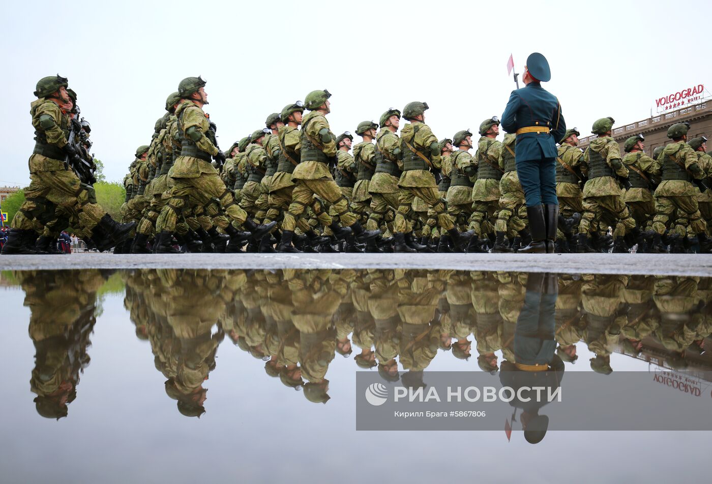 Репетиция парада Победы в Волгограде