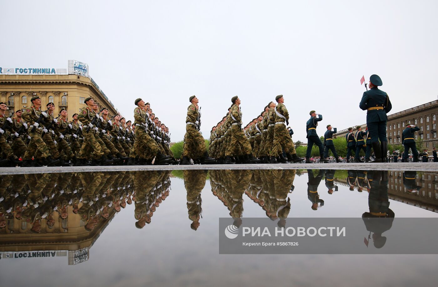 Репетиция парада Победы в Волгограде