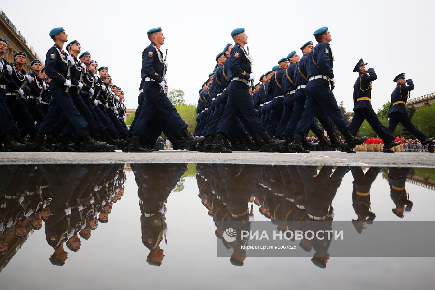 Репетиция парада Победы в Волгограде