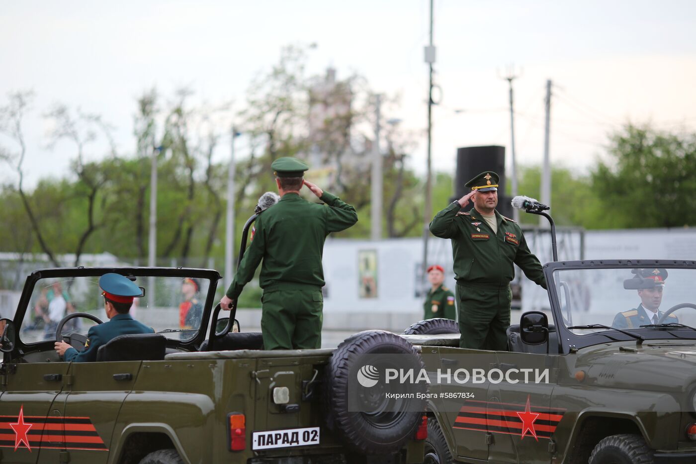 Репетиция парада Победы в Волгограде