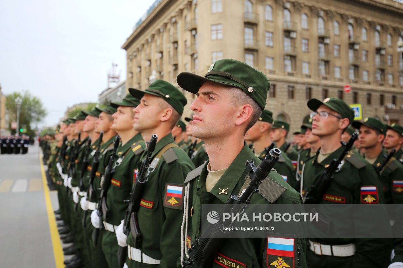 Репетиция парада Победы в Волгограде