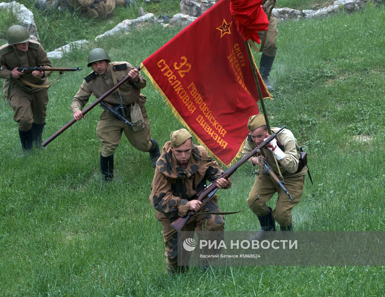 Военно-историческая реконструкция "Штурм Сапун-горы"