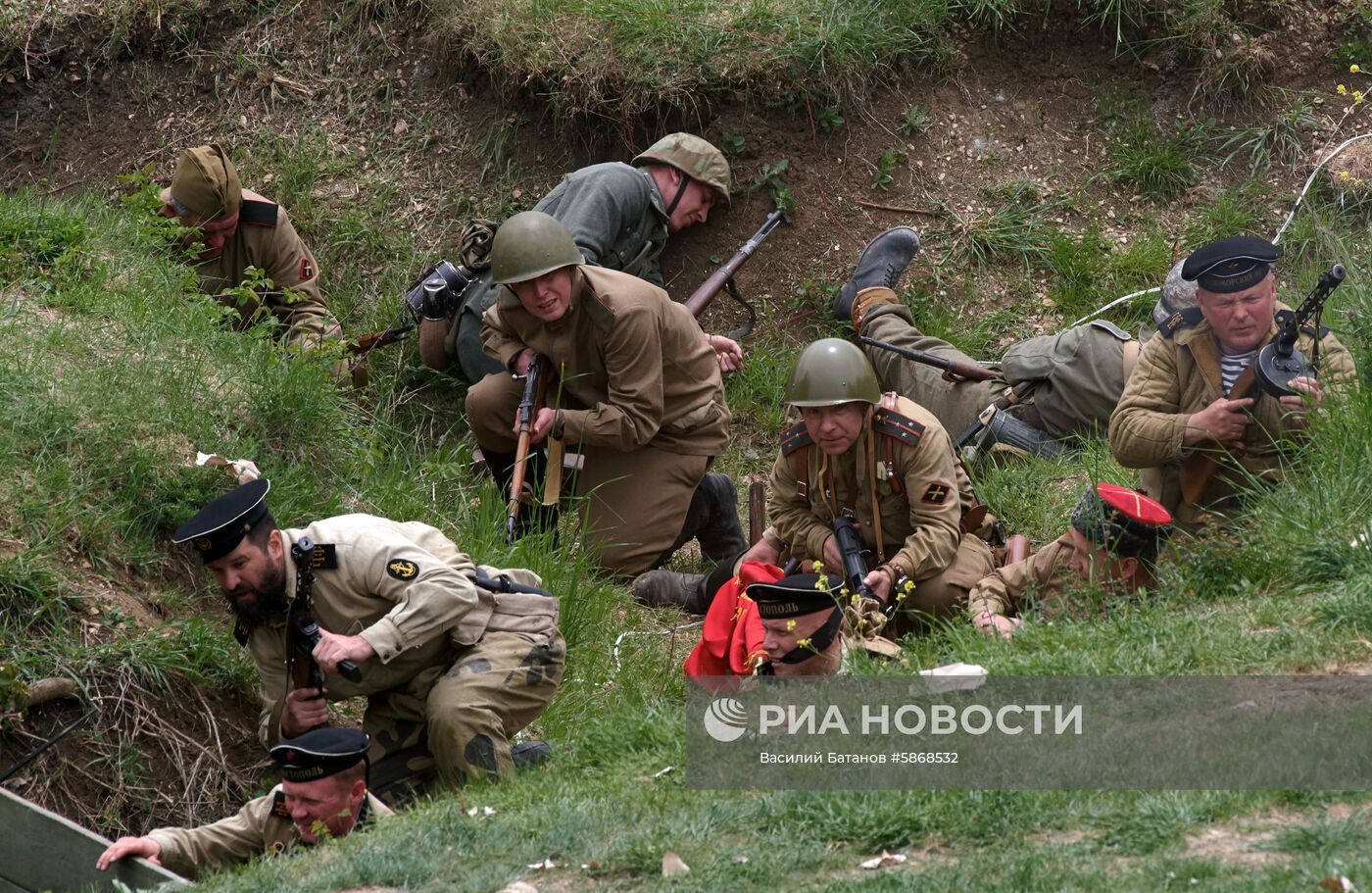 Военно-историческая реконструкция "Штурм Сапун-горы"